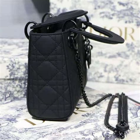 lady dior nano pouch black ultramatte cannage calfskin|Dior Lady Pouch .